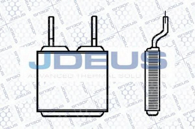 JDEUS 220m14 -  Теплообменник, отопление салона