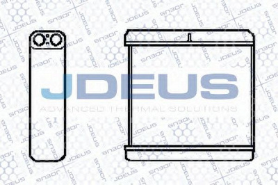 JDEUS 220m16 -  Теплообменник, отопление салона