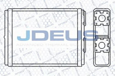 JDEUS 220m22 -  Теплообменник, отопление салона