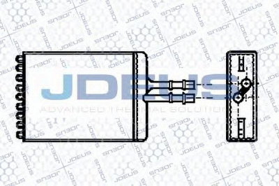 JDEUS 220m24 -  Теплообменник, отопление салона