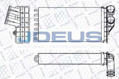 JDEUS 221m49 -  Теплообменник, отопление салона