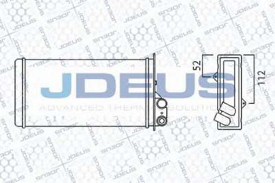 JDEUS 223m18 -  Теплообменник, отопление салона