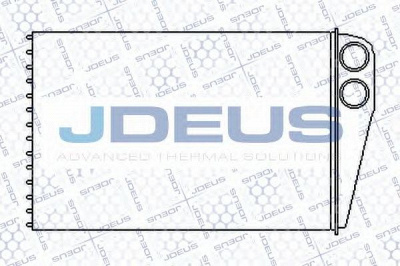 JDEUS 223m23 -  Теплообменник, отопление салона