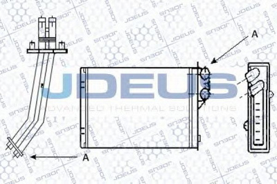 JDEUS 223m49 - Теплообменник, отопление салона
