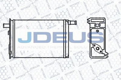 JDEUS 223v09 -  Теплообменник, отопление салона