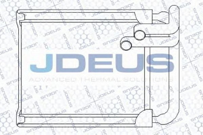 JDEUS 254m28 -  Теплообменник, отопление салона