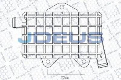 JDEUS 417m26a -  масляный радиатор, двигательное масло