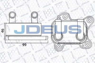 JDEUS 420m85 -  масляный радиатор, двигательное масло