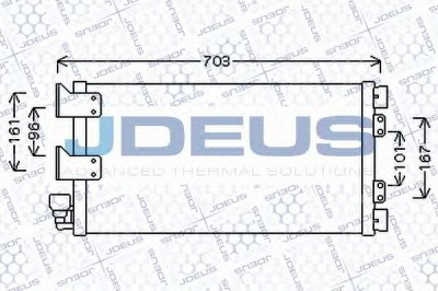 JDEUS 702m18 -  Конденсатор, кондиционер