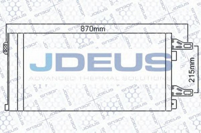 JDEUS 707m24 -  Конденсатор, кондиционер