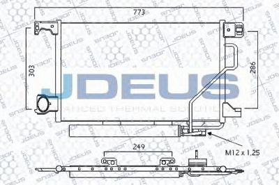 JDEUS 717m43 -  Конденсатор, кондиционер