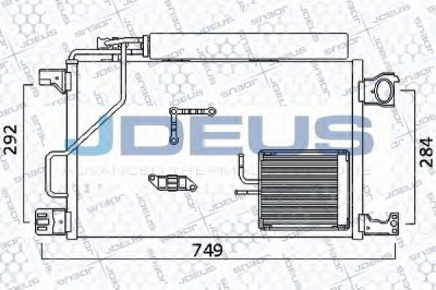JDEUS 717m44 -  Конденсатор, кондиционер