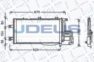 JDEUS 720m51 -  Конденсатор, кондиционер