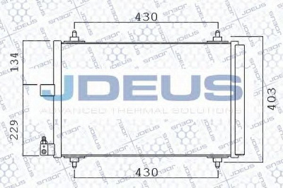 JDEUS 721m38 -  Конденсатор, кондиционер
