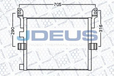 JDEUS 723m17 - Конденсатор, кондиционер