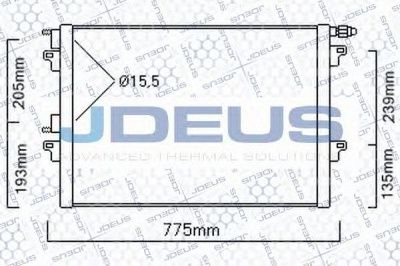 JDEUS 723m69 -  Конденсатор, кондиционер