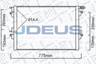JDEUS 723m75 -  Конденсатор, кондиционер