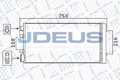 JDEUS 723m90 -  Конденсатор, кондиционер