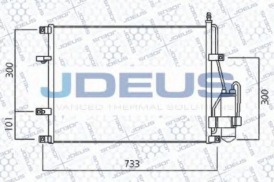 JDEUS 731m10 -  Конденсатор, кондиционер