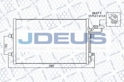 JDEUS 731m14 -  Конденсатор, кондиционер
