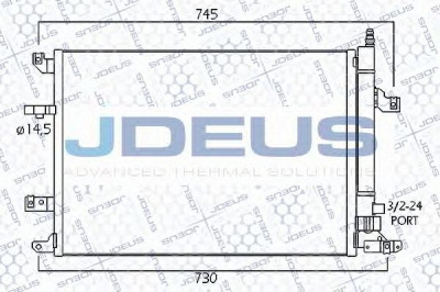 JDEUS 731m17 - Конденсатор, кондиционер