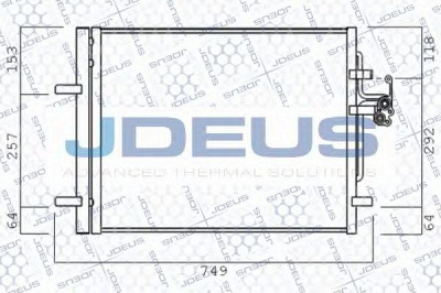 JDEUS 731m19 -  Конденсатор, кондиционер