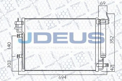 JDEUS 765m23 -  Конденсатор, кондиционер