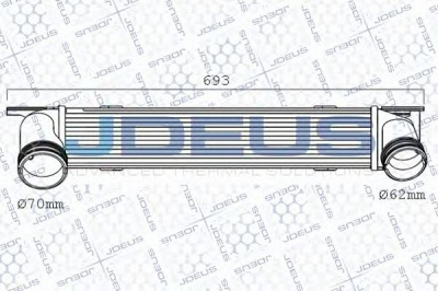 JDEUS 805m76a -  Интеркулер