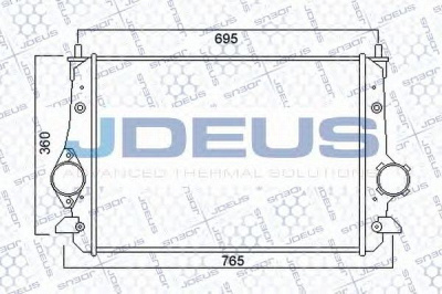 JDEUS 812m33 -  Интеркулер