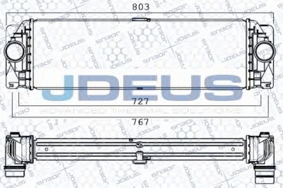 JDEUS 817m85 - Интеркулер