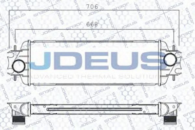 JDEUS 823m20a -  Интеркулер