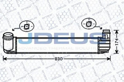 JDEUS 823m91 -  Интеркулер