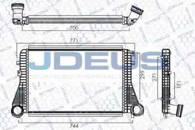 JDEUS 830m06a -  Интеркулер