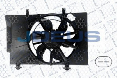 JDEUS ev12m350 -  Вентилятор, охлаждение двигателя