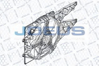 JDEUS ev884900 -  Вентилятор, охлаждение двигателя
