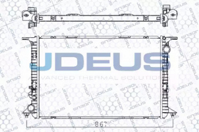 JDEUS m001060a -  Радиатор, охлаждение двигателя