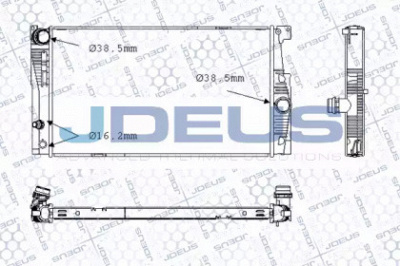 JDEUS m0050830 -  Радиатор, охлаждение двигателя