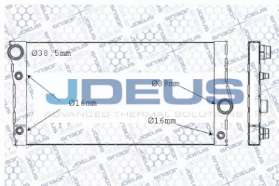 JDEUS m005085a -  Радиатор, охлаждение двигателя