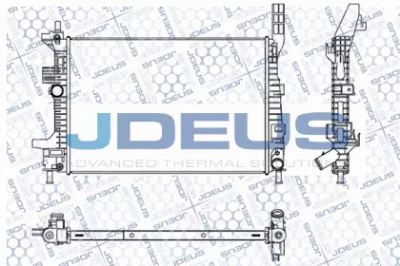 JDEUS m0120390 -  Радиатор, охлаждение двигателя