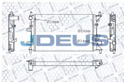 JDEUS m012055a -  Радиатор, охлаждение двигателя