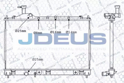 JDEUS m0180710 -  Радиатор, охлаждение двигателя