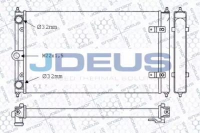 JDEUS m030028a -  Радиатор, охлаждение двигателя