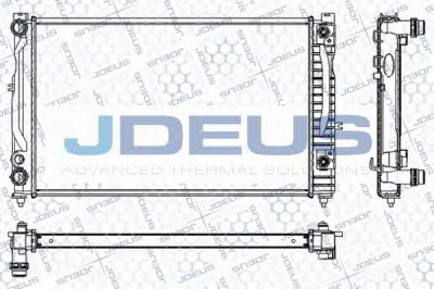 JDEUS ra0010170 -  Радиатор, охлаждение двигателя