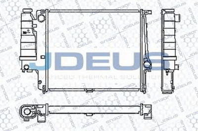 JDEUS ra0050470 -  Радиатор, охлаждение двигателя