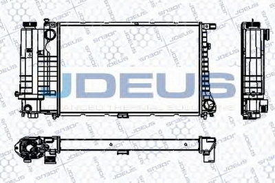 JDEUS ra0050600 -  Радиатор, охлаждение двигателя
