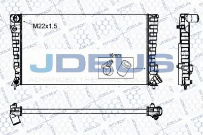 JDEUS ra0070200 -  Радиатор, охлаждение двигателя