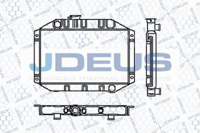 JDEUS ra0120020 -  Радиатор, охлаждение двигателя
