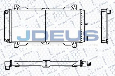 JDEUS ra0120030 -  Радиатор, охлаждение двигателя