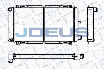 JDEUS ra0120050 -  Радиатор, охлаждение двигателя