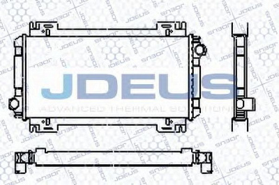 JDEUS ra0120060 -  Радиатор, охлаждение двигателя